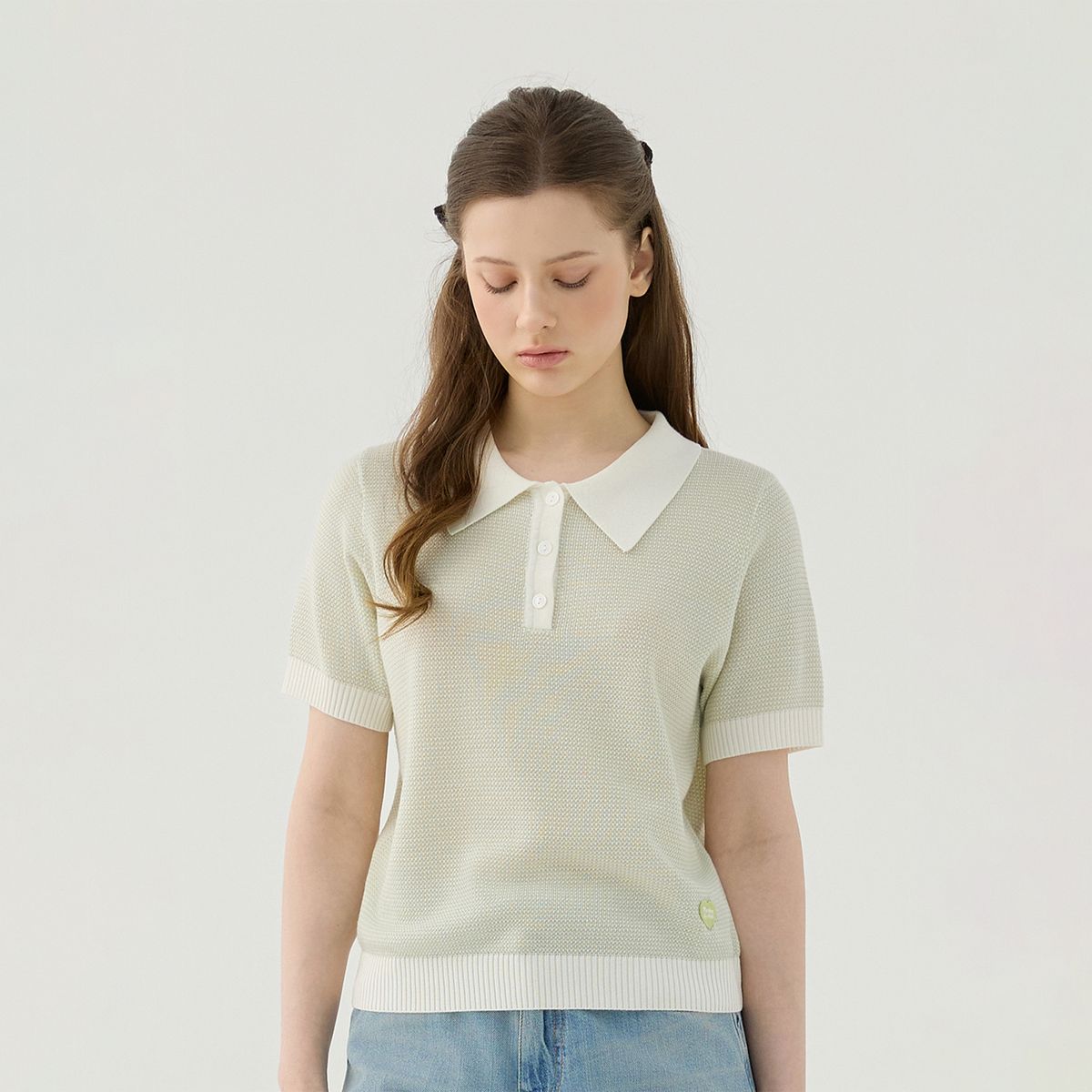 마틴골프(MARTINE GOLF) Atelier Collar Knit Pullover_MINT