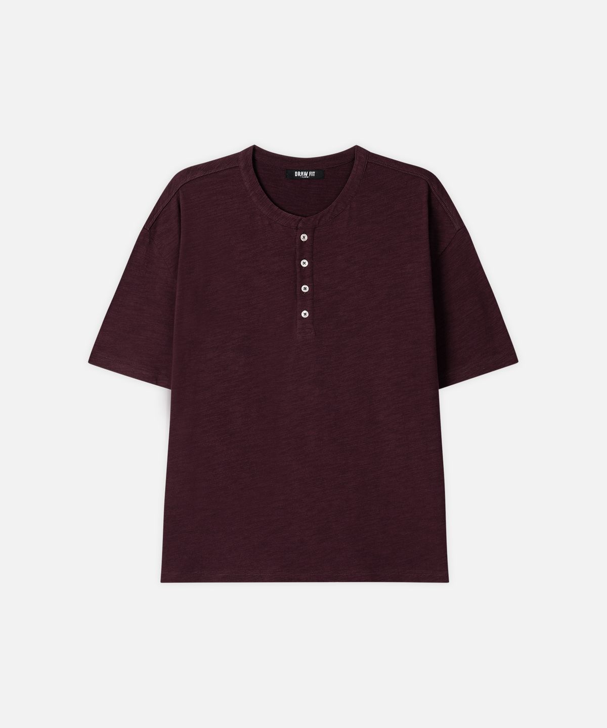 드로우핏(DRAW FIT) [스토커즈X드로우핏] 슬럽 코튼 헨리넥 티셔츠 [5color]