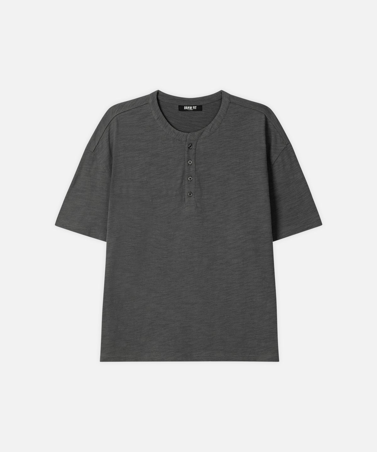 드로우핏(DRAW FIT) [스토커즈X드로우핏] 슬럽 코튼 헨리넥 티셔츠 [5color]