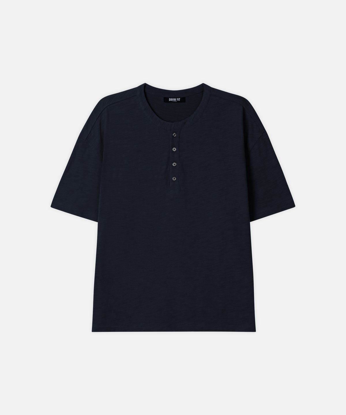 드로우핏(DRAW FIT) [스토커즈X드로우핏] 슬럽 코튼 헨리넥 티셔츠 [5color]
