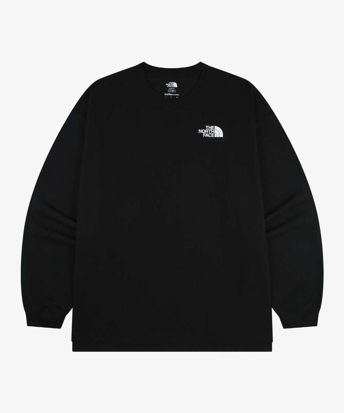 노스페이스(THE NORTH FACE) NT7TS01J 화이트라벨 지오돔 긴팔 티 BLACK