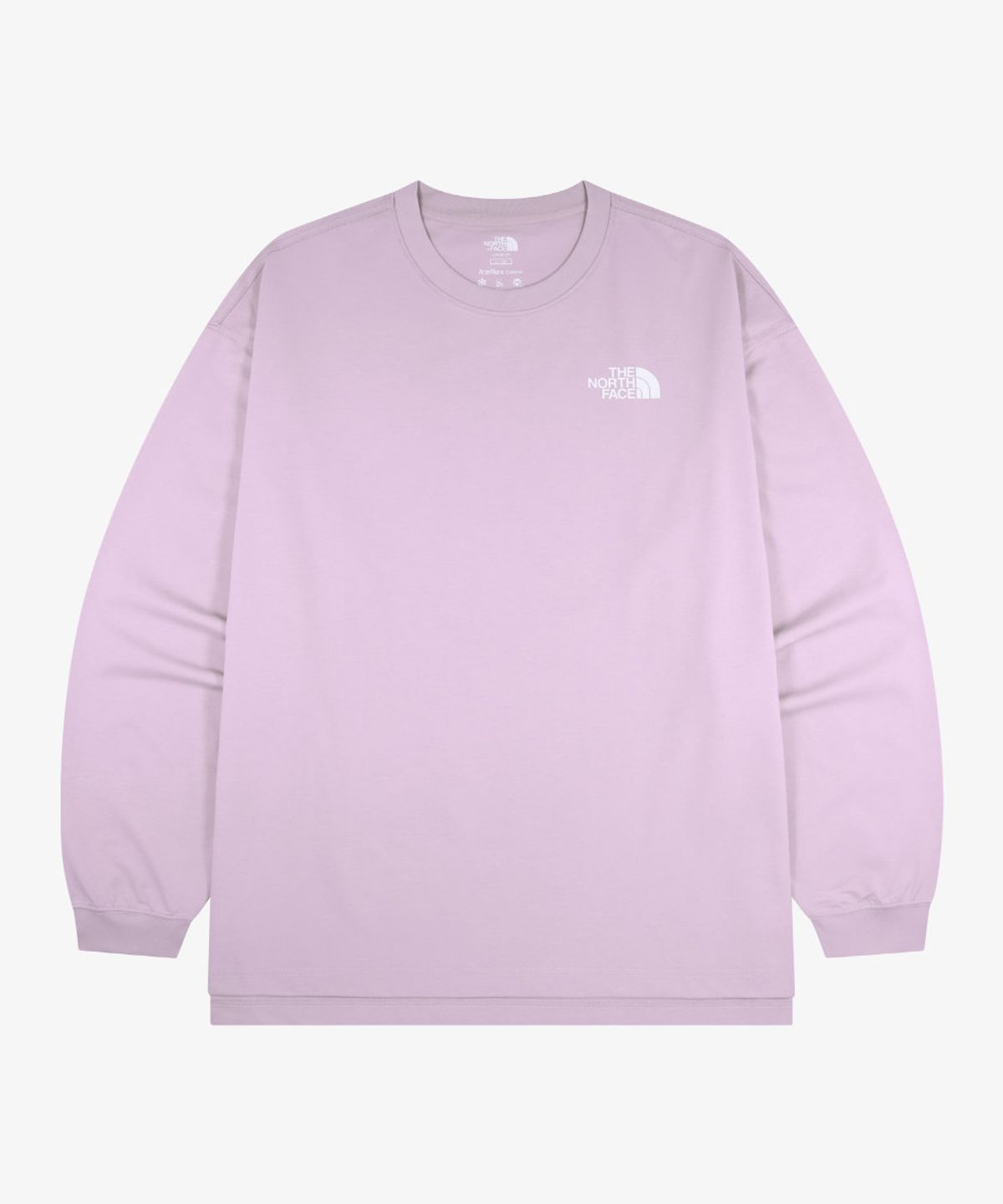 노스페이스(THE NORTH FACE) NT7TS01M 화이트라벨 지오돔 긴팔 티 PALE PINK