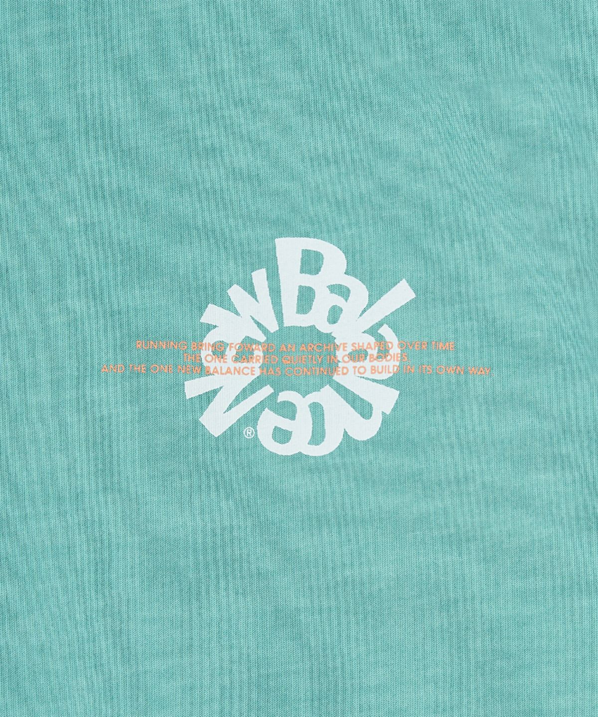 뉴발란스(NEW BALANCE) NBNEG2A083 / UNI Archive Pace Circle 반팔티 (TURQUOISE)
