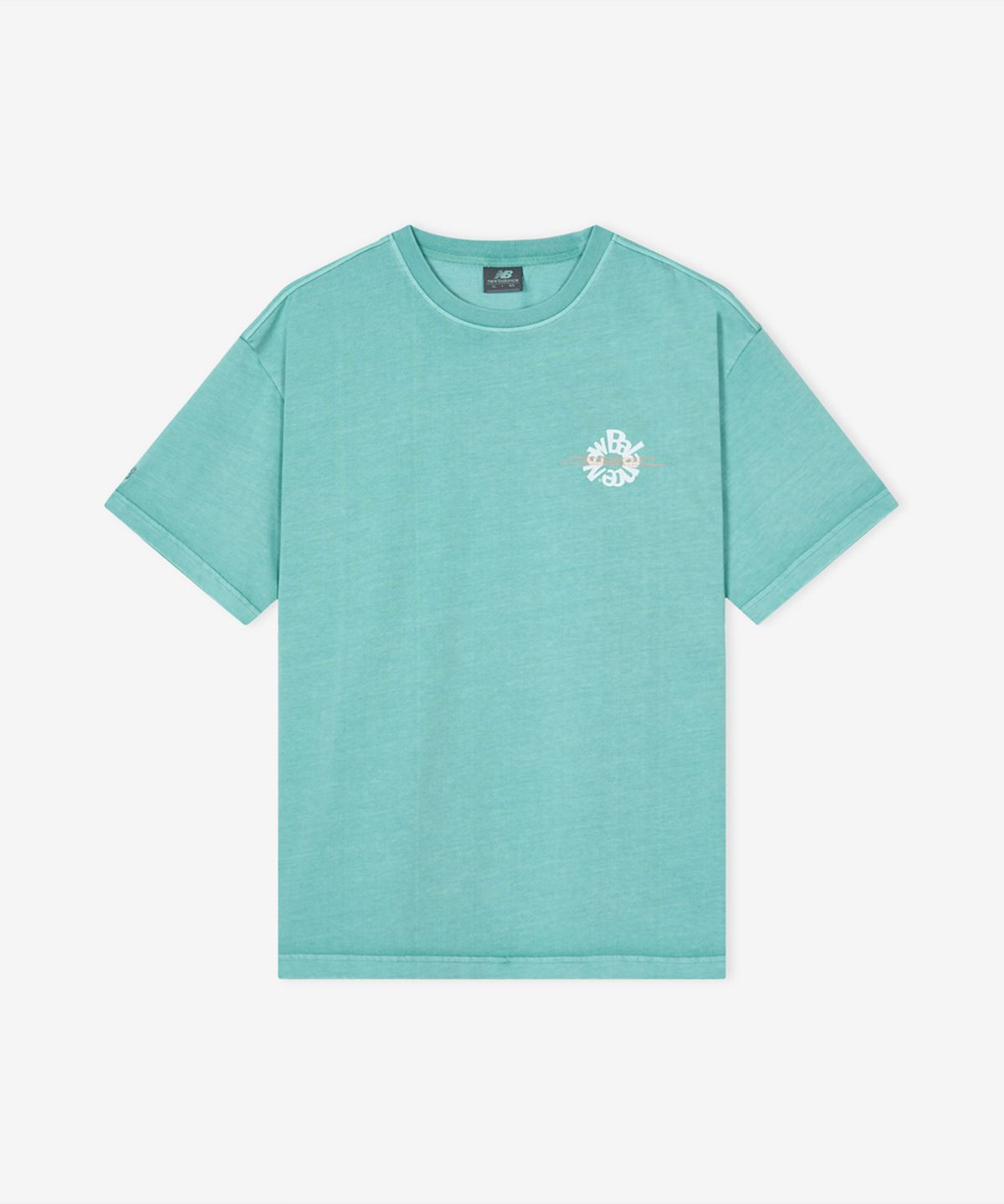 뉴발란스(NEW BALANCE) NBNEG2A083 / UNI Archive Pace Circle 반팔티 (TURQUOISE)