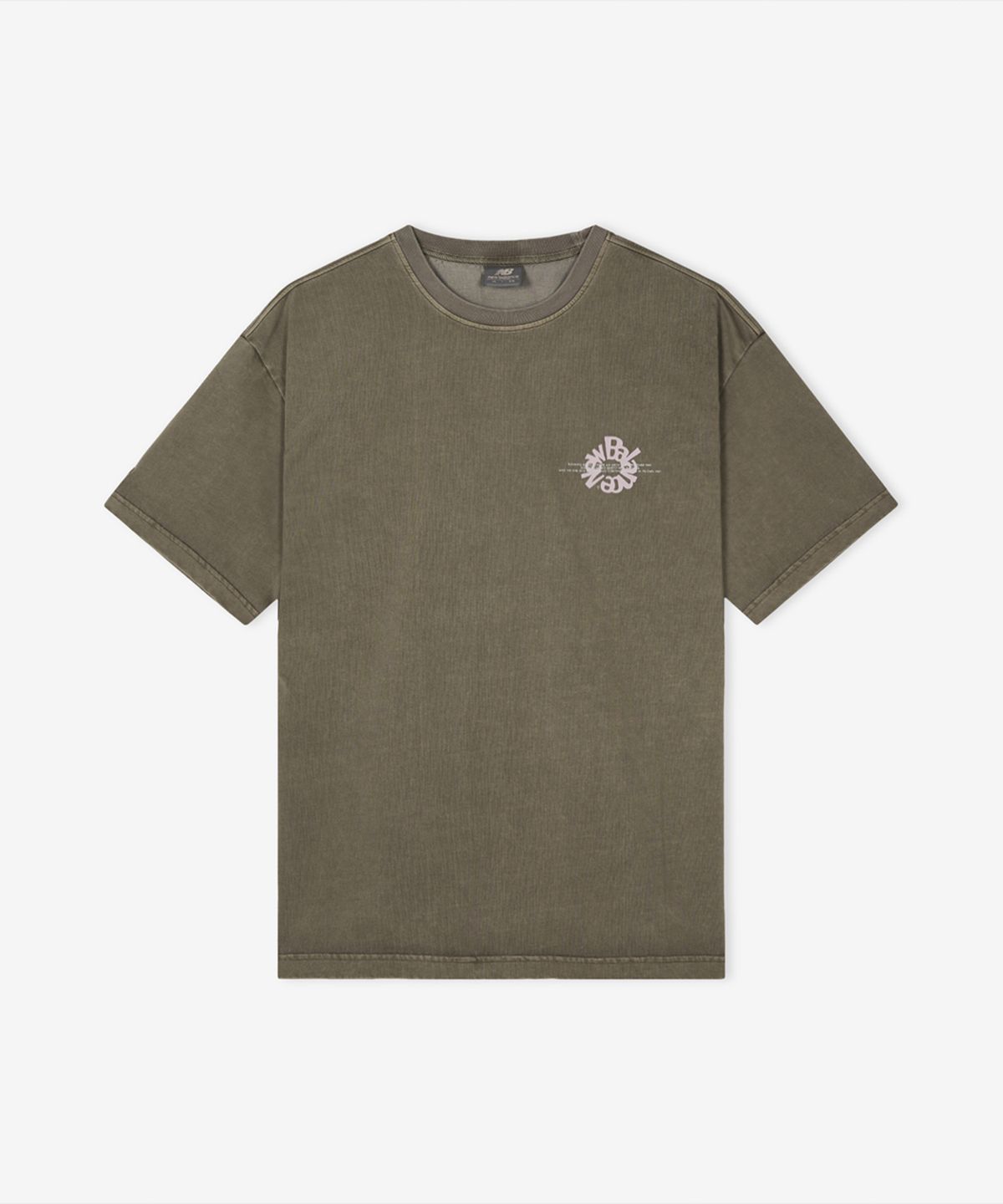 뉴발란스(NEW BALANCE) NBNEG2A083 / UNI Archive Pace Circle 반팔티 (GRAY KHAKI)