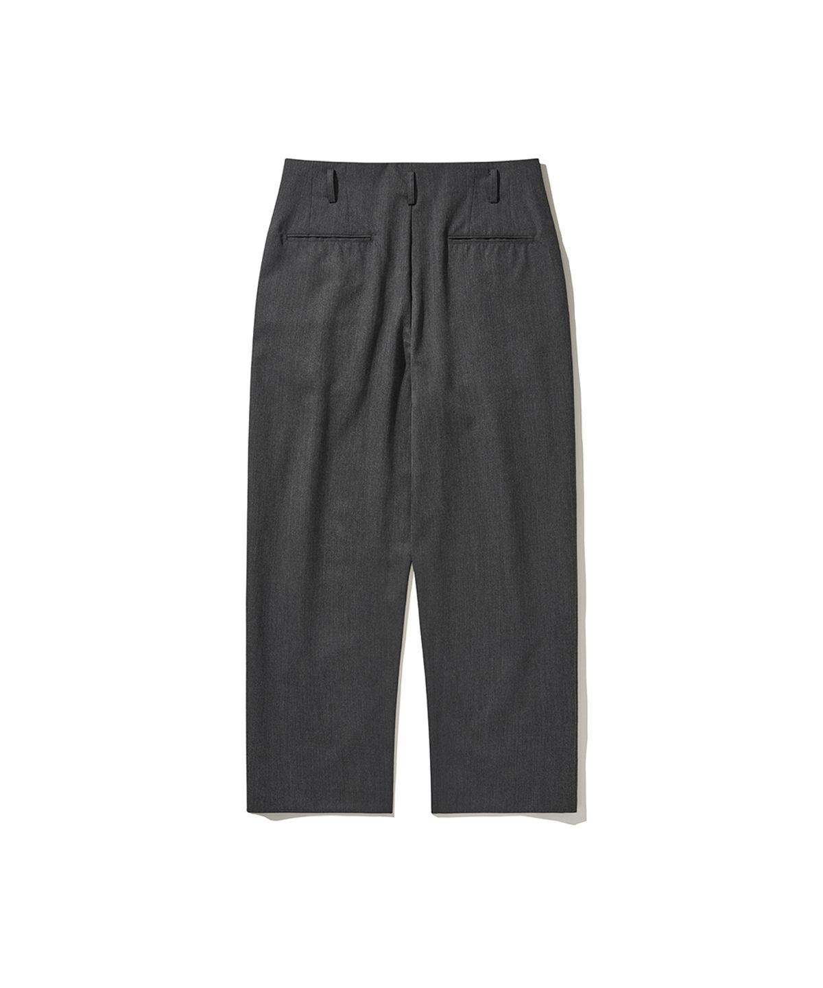 히즈핸더(HISHANDER) UNSET TWO PLEATS PANTS GREY
