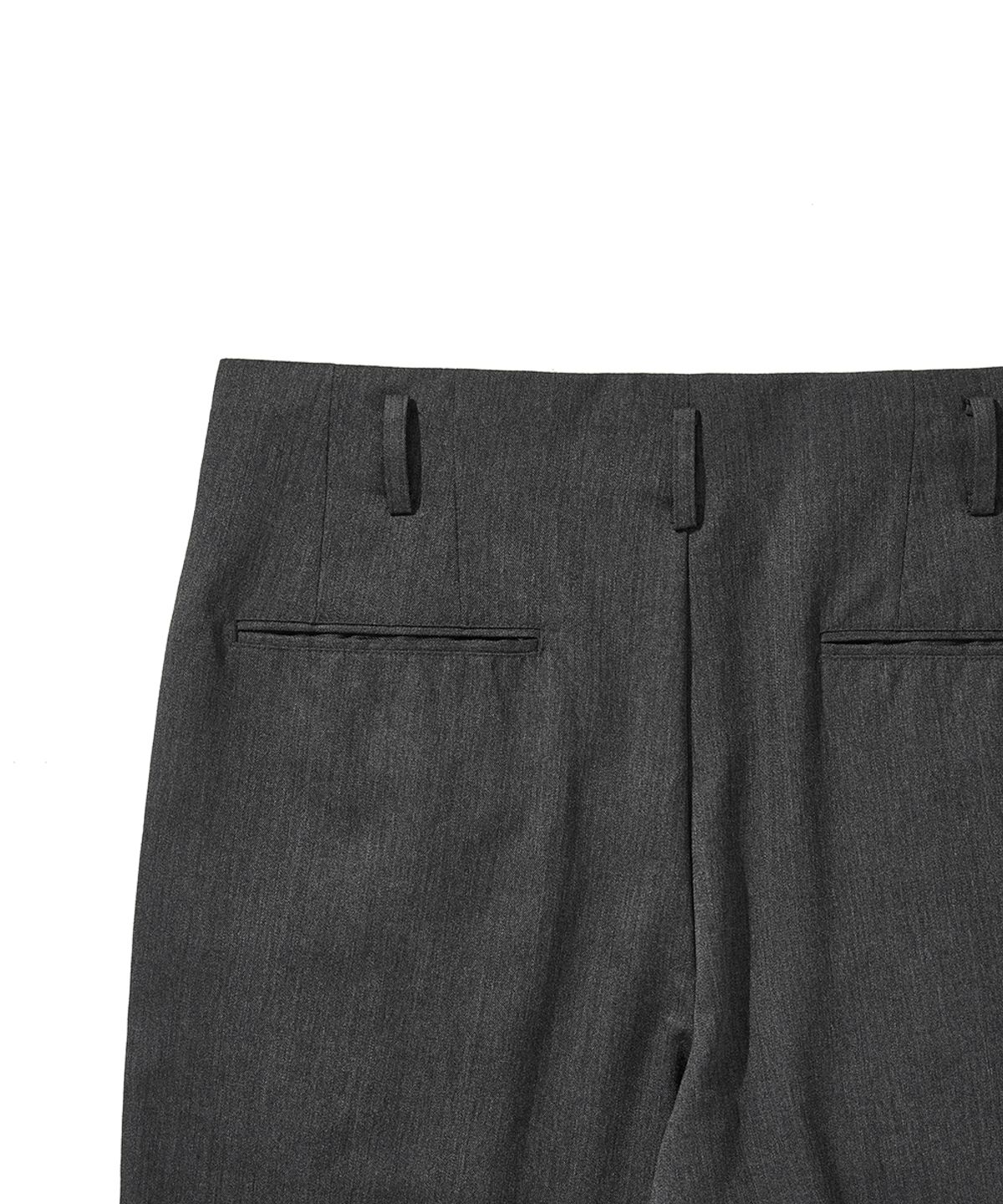 히즈핸더(HISHANDER) UNSET TWO PLEATS PANTS GREY