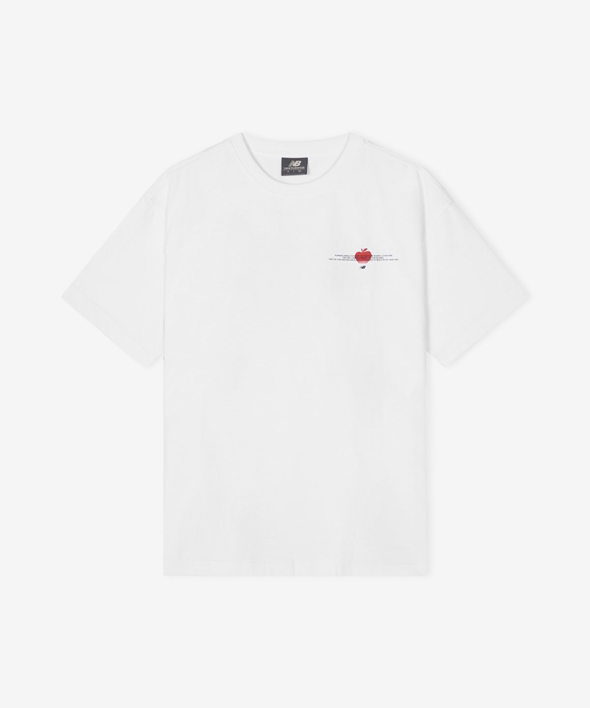 뉴발란스(NEW BALANCE) NBNEG2A093 / UNI Archive Pace Apple 반팔티 (WHITE)