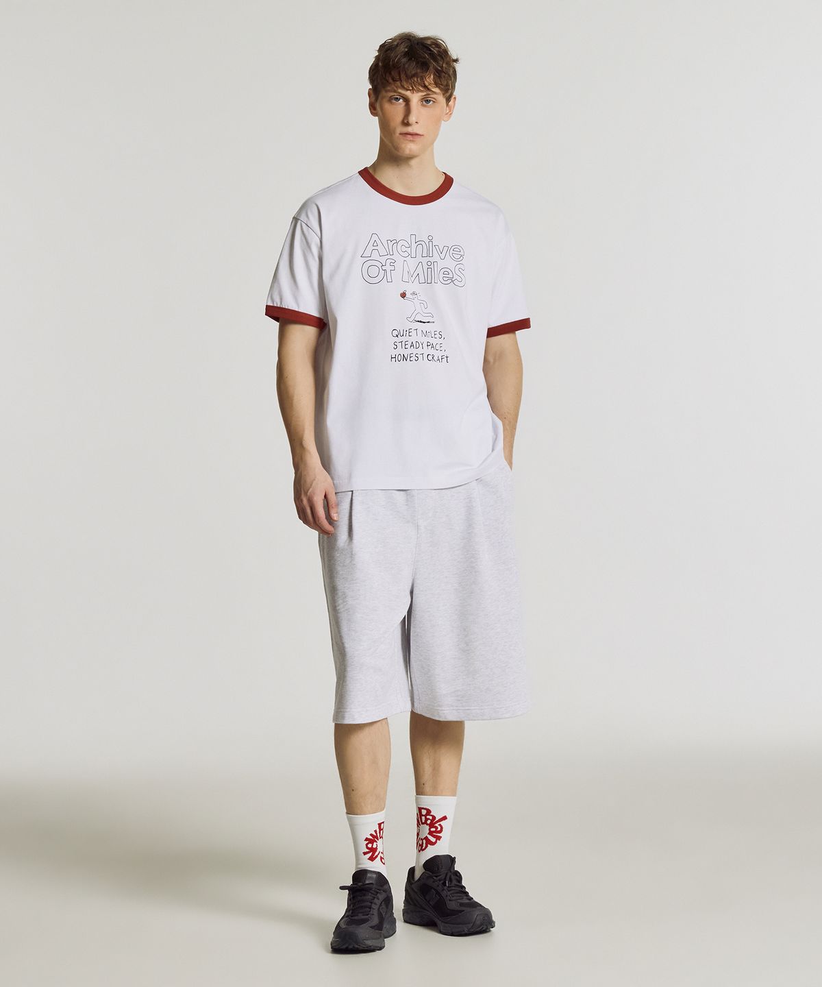 뉴발란스(NEW BALANCE) NBNEG2A103 / UNI Archive Pace Running 링거티 (WHITE)