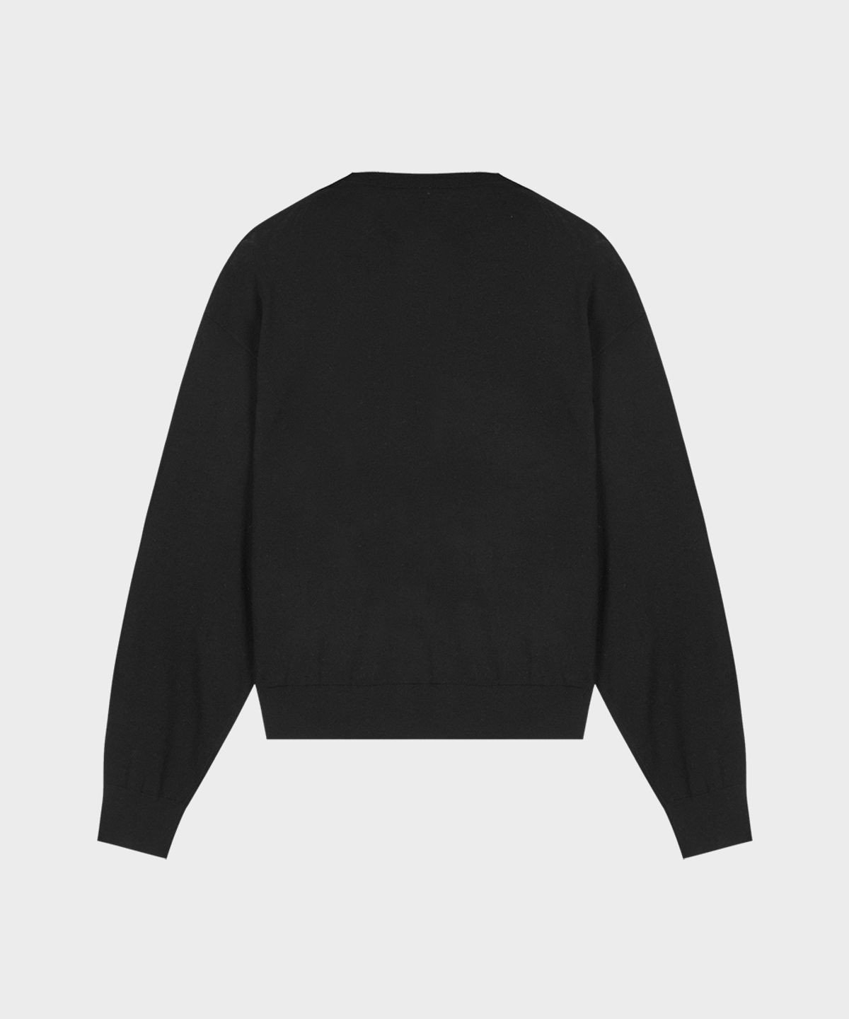 테일던(TAILDERN) High guage Summer wool Cardigan Black