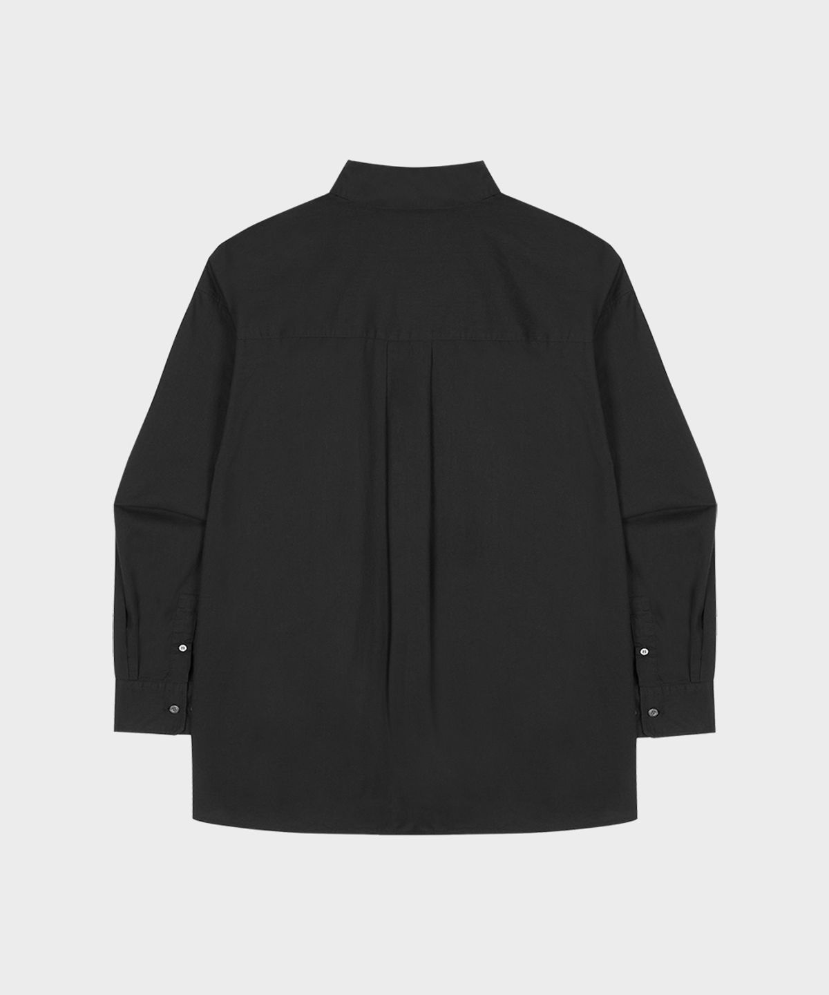 테일던(TAILDERN) Relaxed Cotton Button-Down Shirt Black