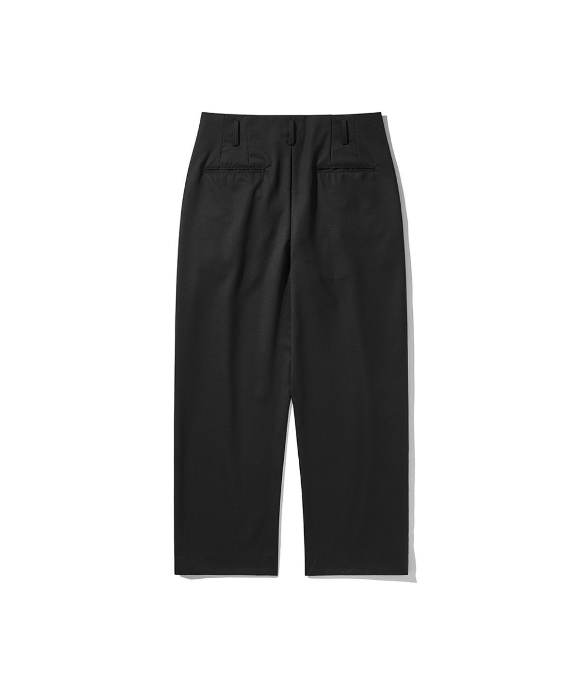히즈핸더(HISHANDER) UNSET TWO PLEATS PANTS BLACK