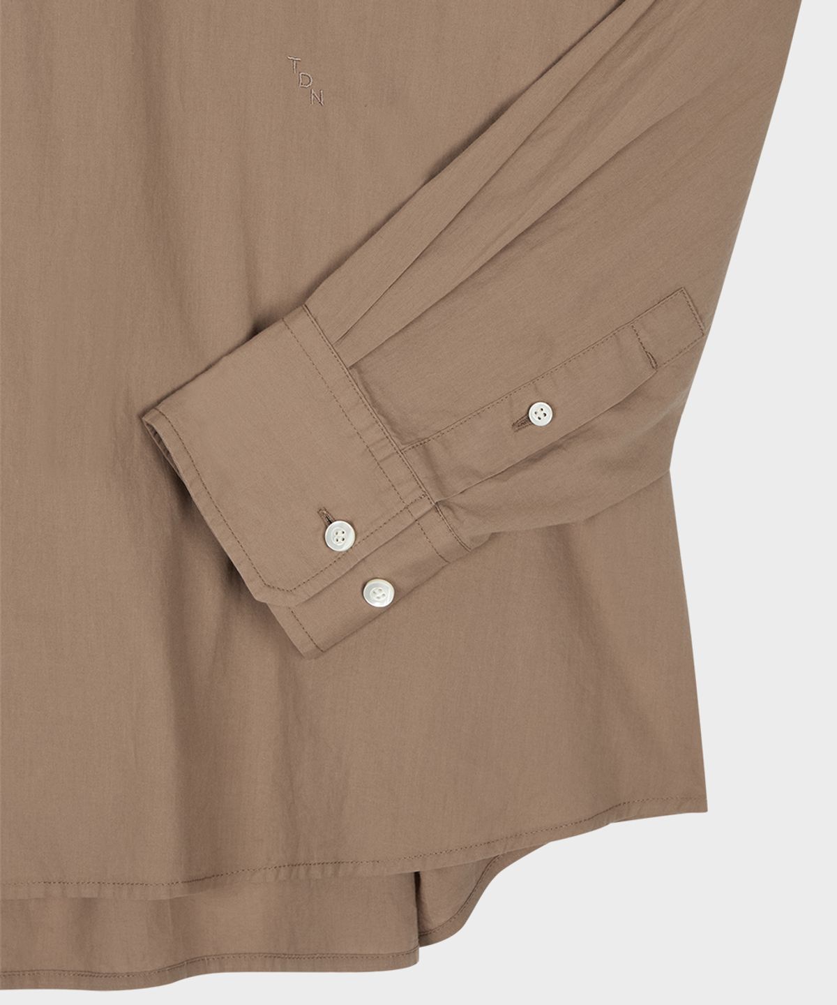 테일던(TAILDERN) Relaxed Cotton Button-Down Shirt Brown
