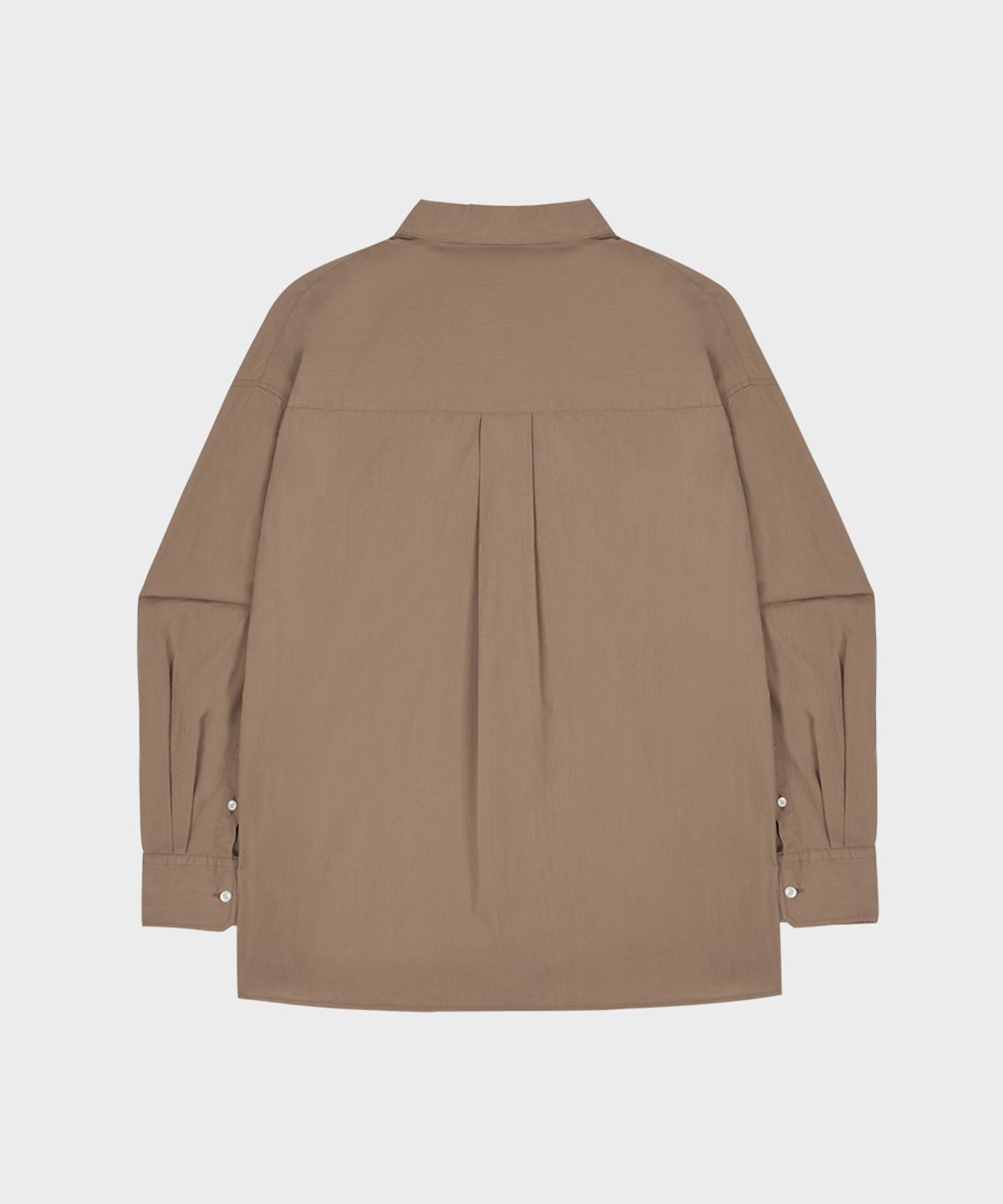 테일던(TAILDERN) Relaxed Cotton Button-Down Shirt Brown