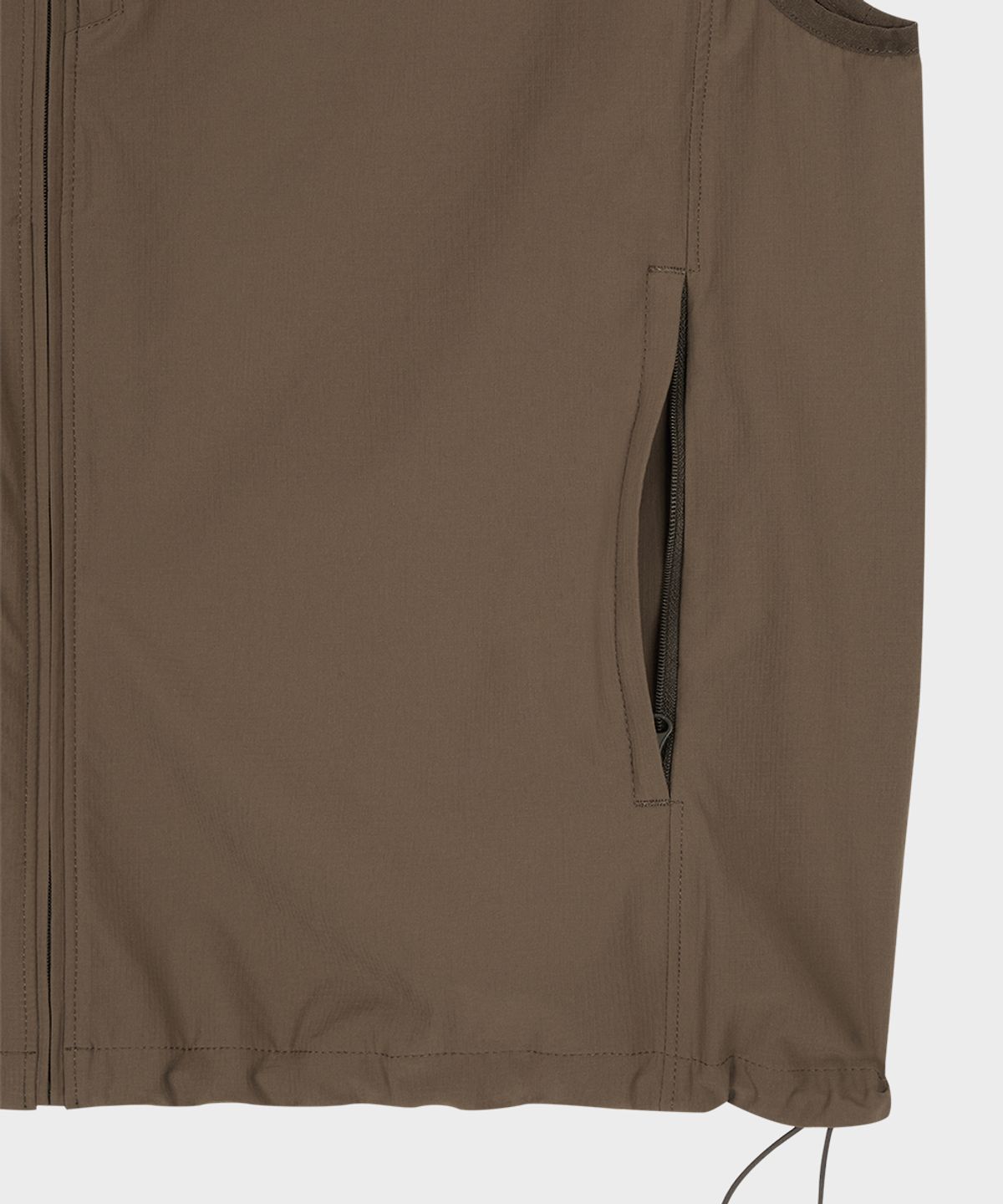 테일던(TAILDERN) Tech Woven Vest Brown