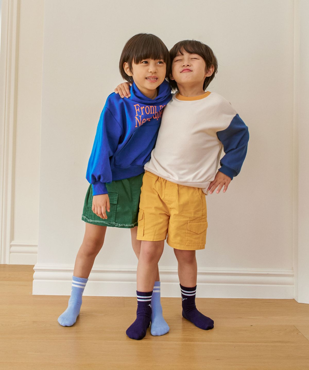 미즈노 주니어(MIZUNO JUNIOR) 주니어 컬러 링글 중목 5족 오션믹스