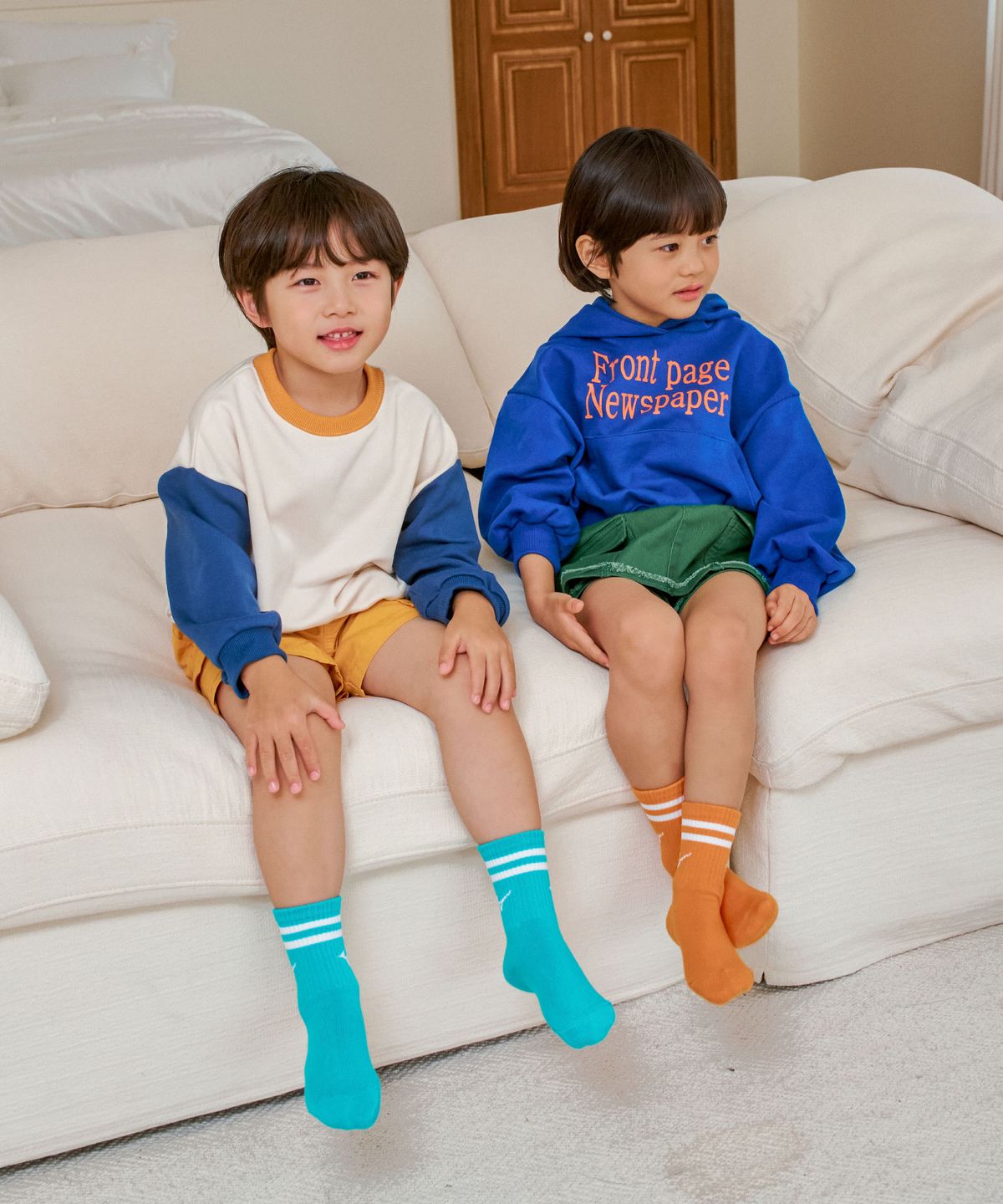 미즈노 주니어(MIZUNO JUNIOR) 주니어 컬러 링글 중목 5족 멀티