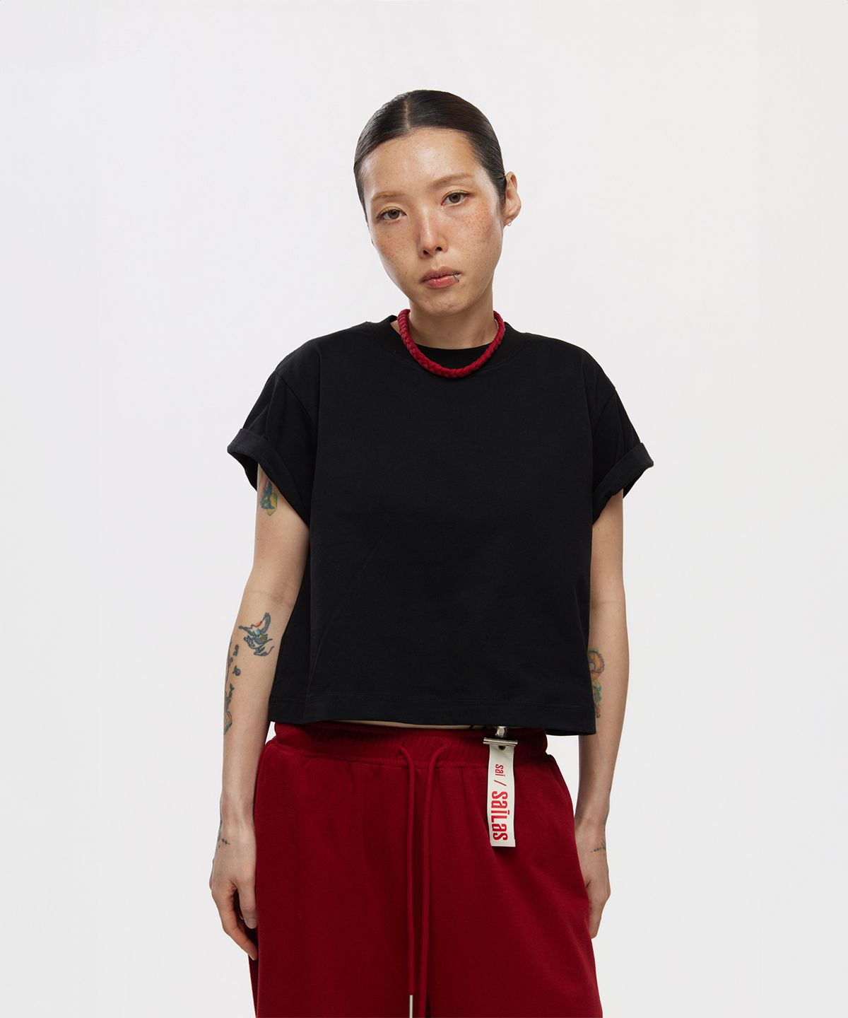 사일라스(SAILAS) T01 Crop 1/2_BK