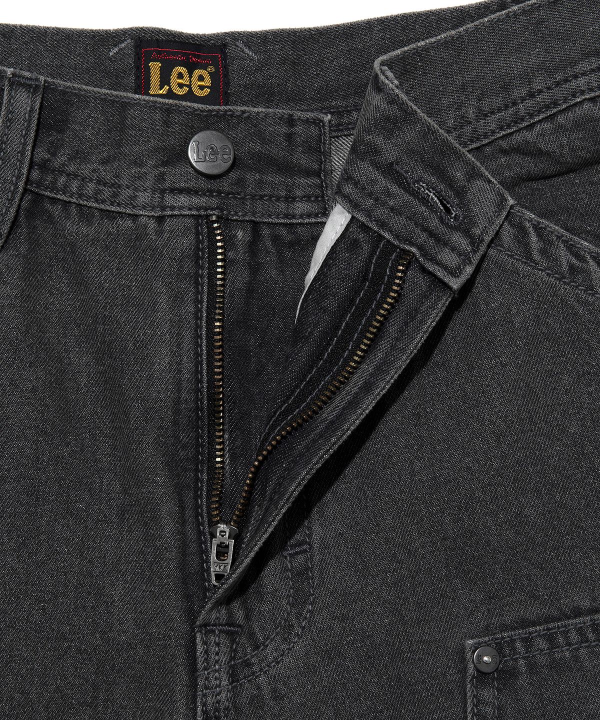 리(LEE) 더블니 페인터 데님 쇼츠 그레이