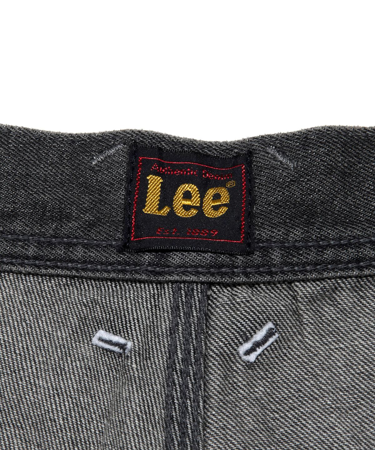 리(LEE) 더블니 페인터 데님 쇼츠 그레이