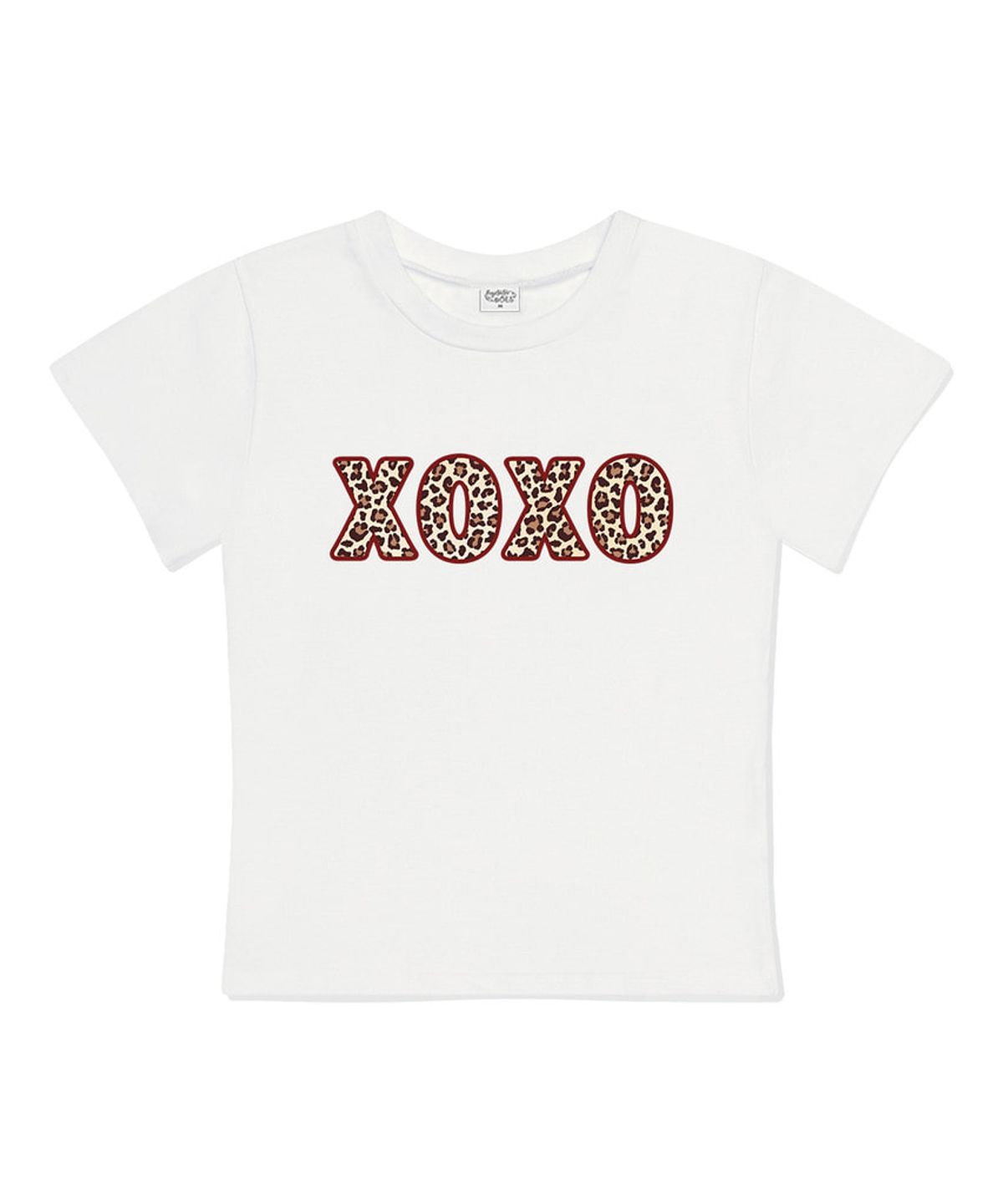 더모프하우스(THEMORFHOUSE) XOXO 슬림핏 반팔 티셔츠 아이보리