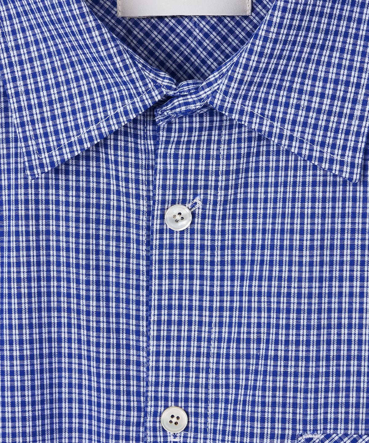 유지(YUJI) MICRO CHECK SHIRT BLUE