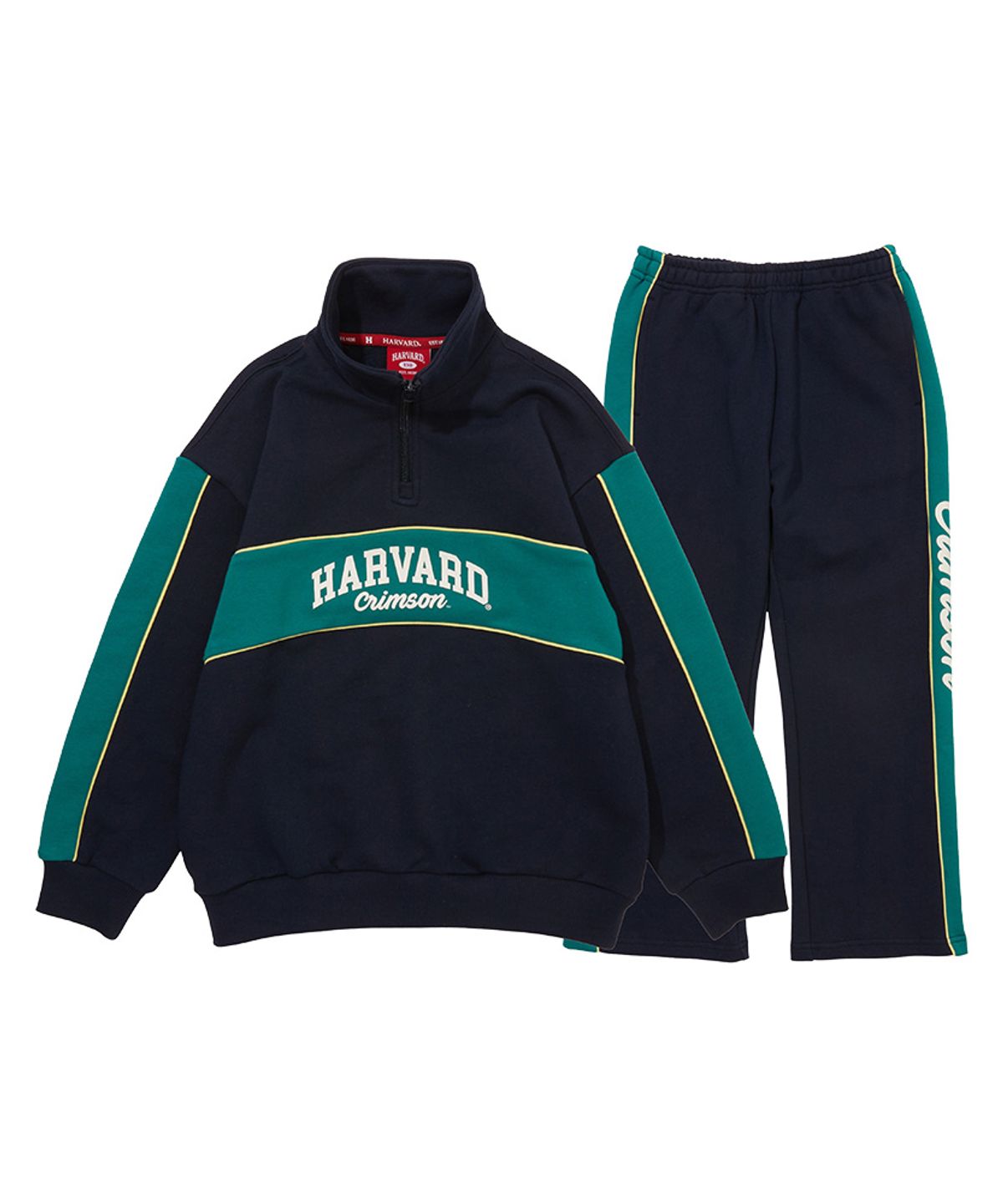 하버드 키즈(HARVARD KIDS) 컬러블럭 집업 셋업 B6S005
