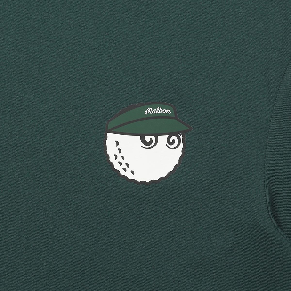 말본 골프(MALBON GOLF) 버킷 트리플 스크립트 유니 라운드 티셔츠 GREEN