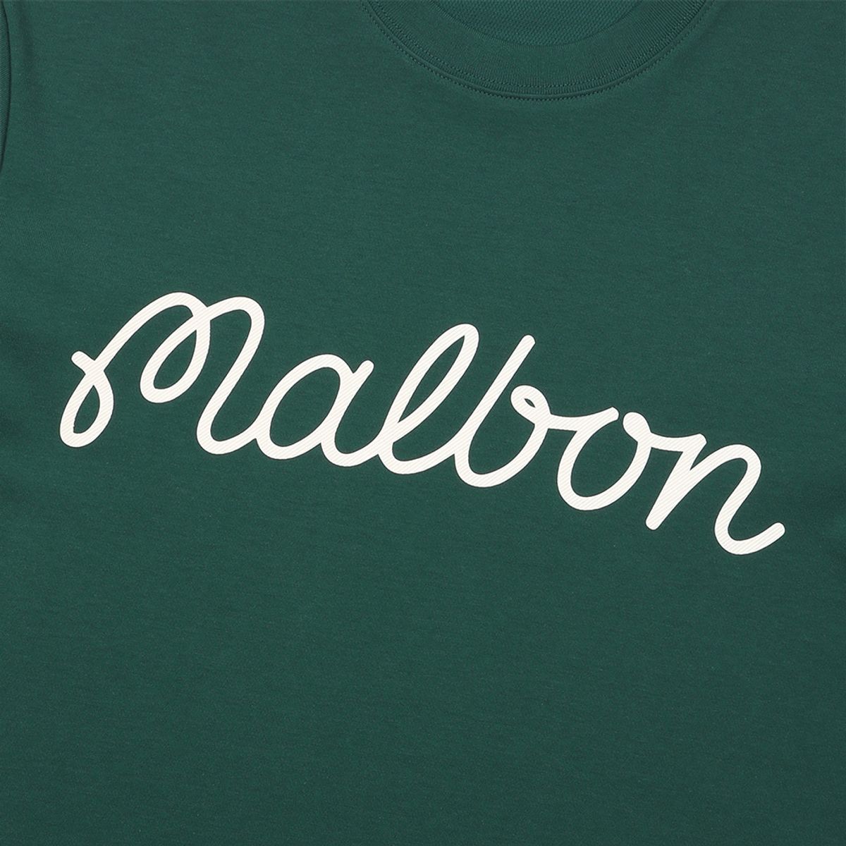 말본 골프(MALBON GOLF) 말본 스크립트 유니 라운드 티셔츠 GREEN