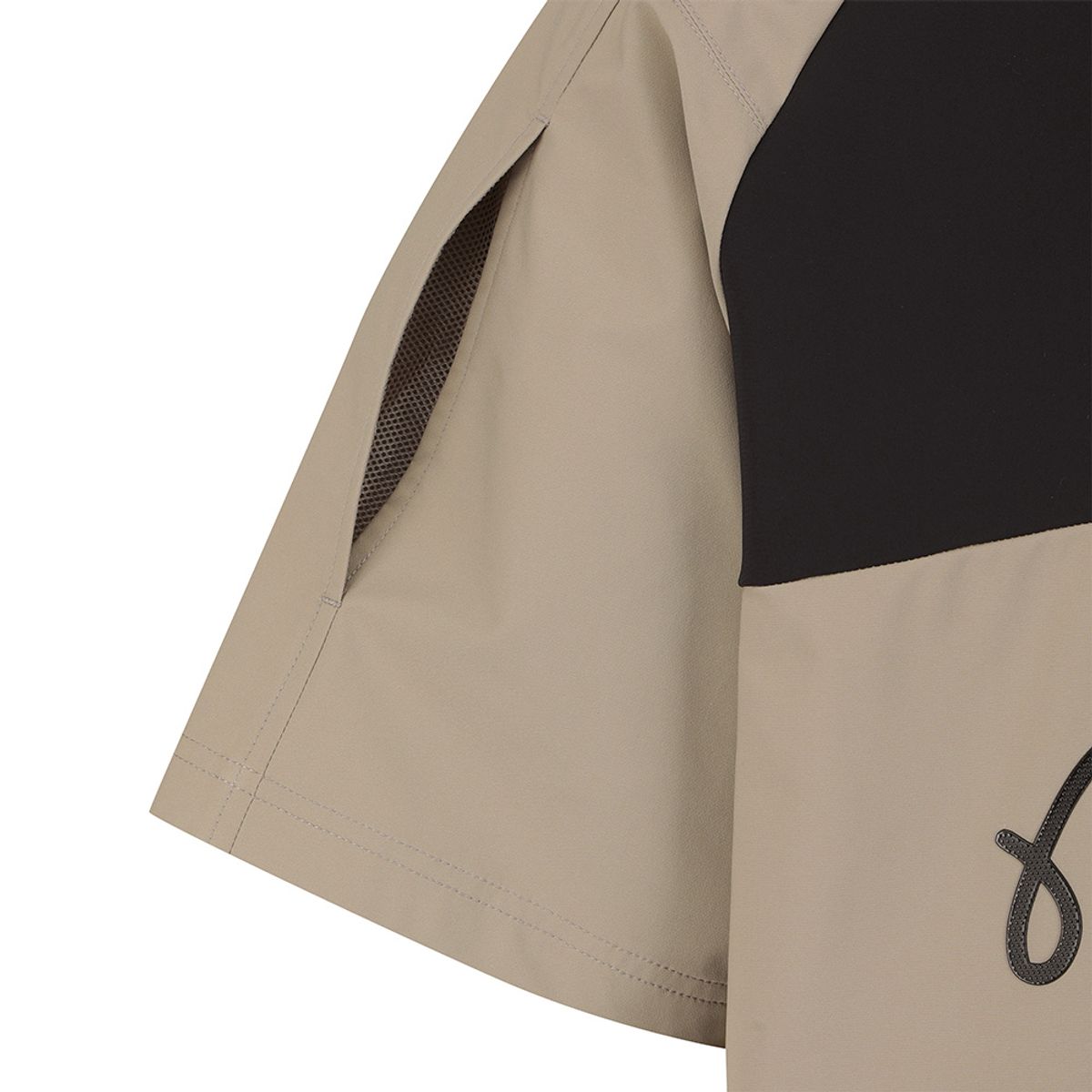 말본 골프(MALBON GOLF) 트라이앵글 반팔 자켓 BEIGE (MAN)
