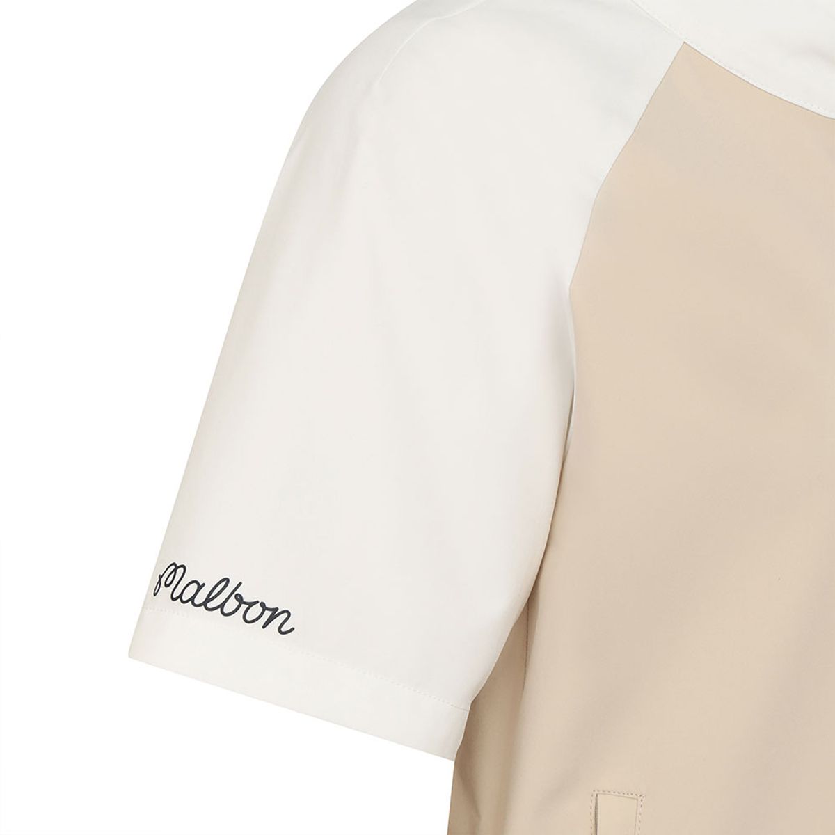 말본 골프(MALBON GOLF) 하프슬리브 컬러블럭 자켓 BEIGE (WOMAN)