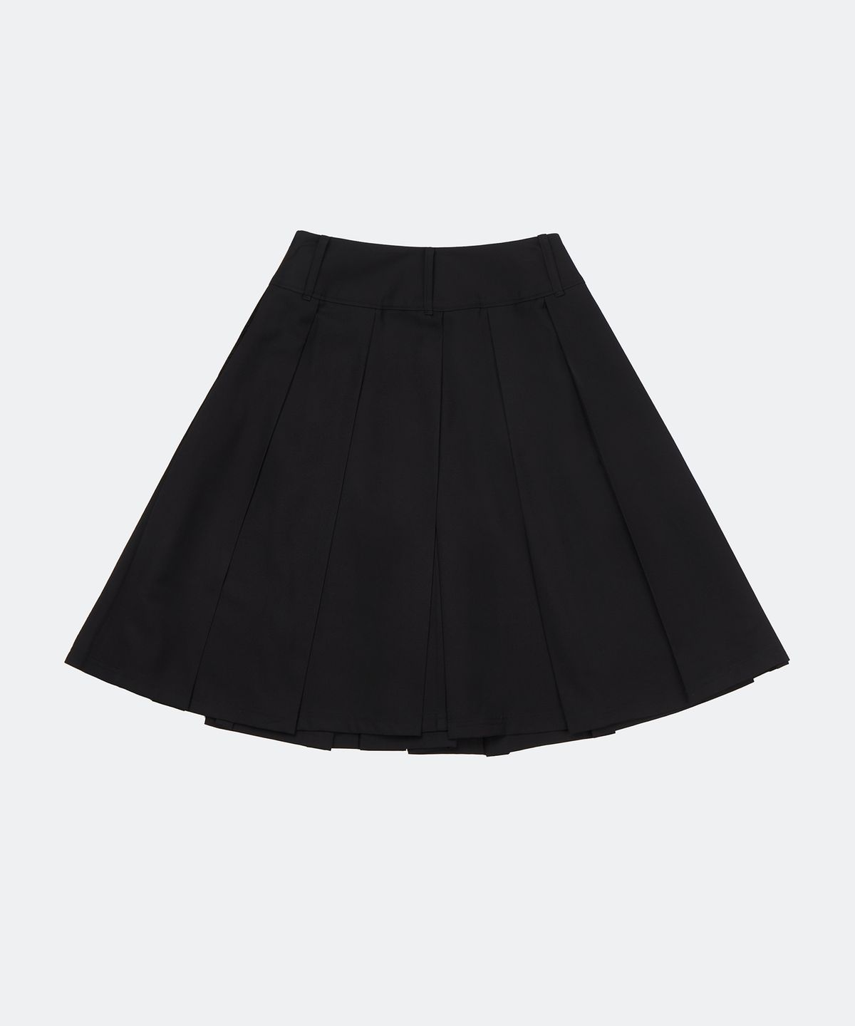 유지(YUJI) MIDI PLEATED SKIRT BLACK