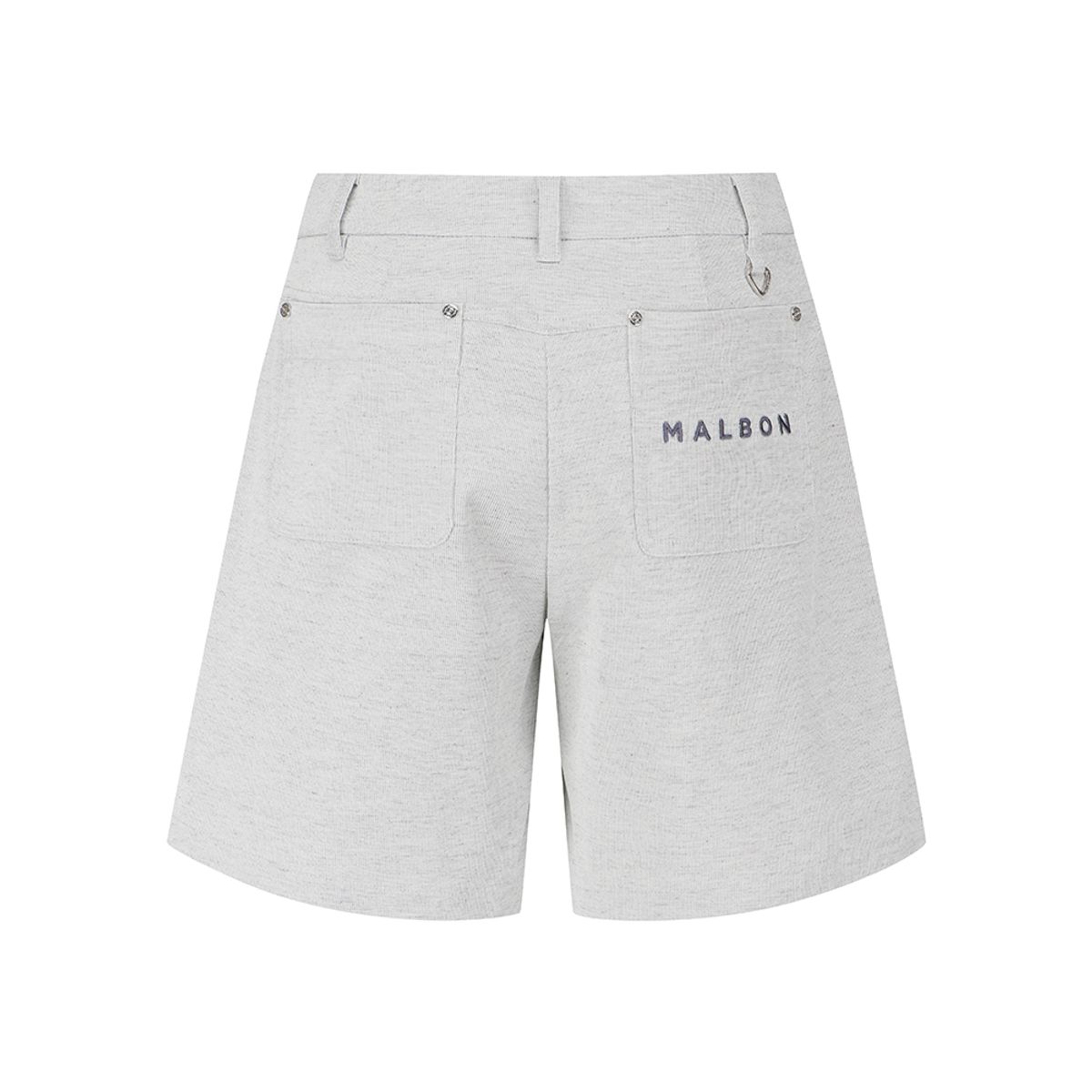 말본 골프(MALBON GOLF) A라인 린넨 코튼 혼방 하프팬츠 GRAY (WOMAN)