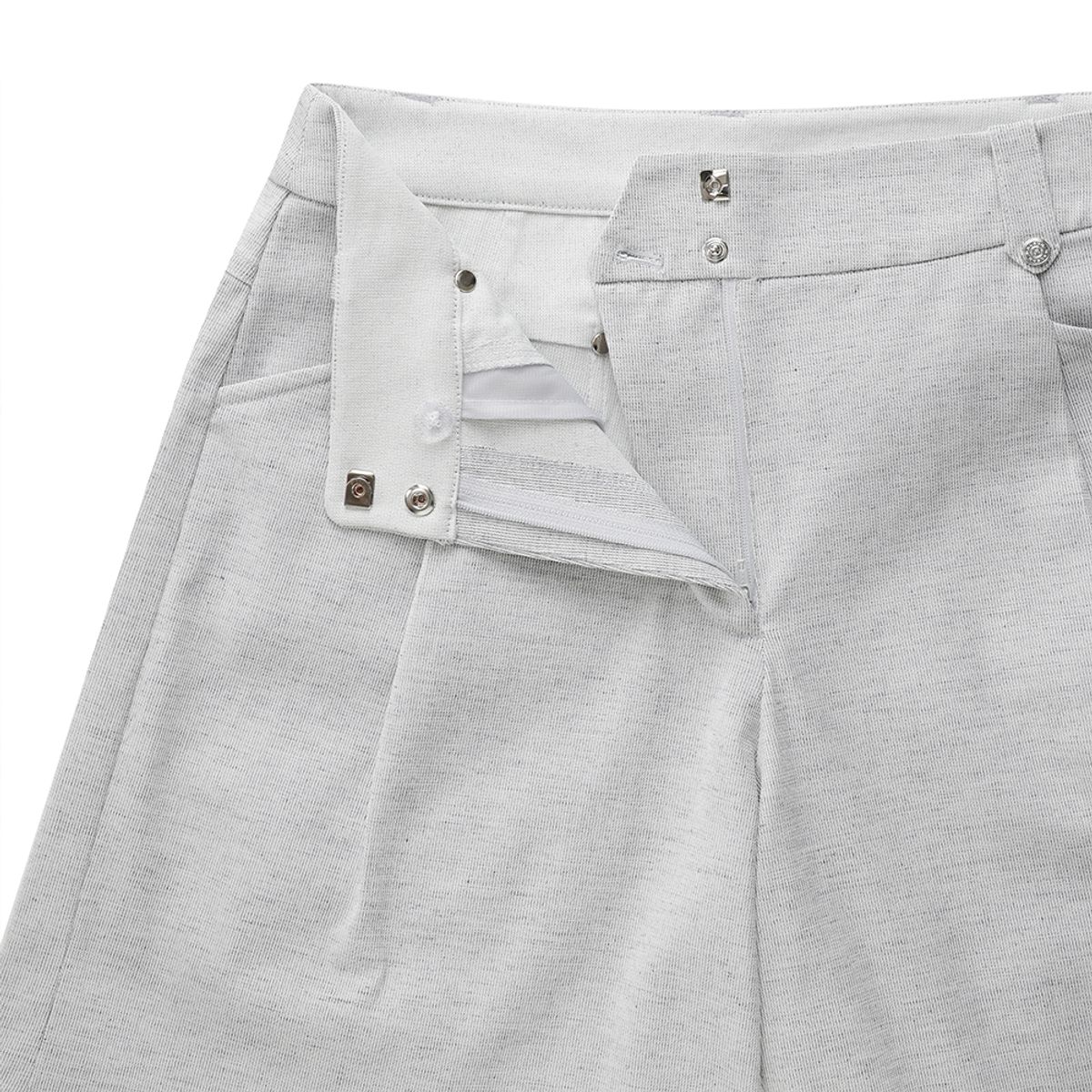 말본 골프(MALBON GOLF) A라인 린넨 코튼 혼방 하프팬츠 GRAY (WOMAN)