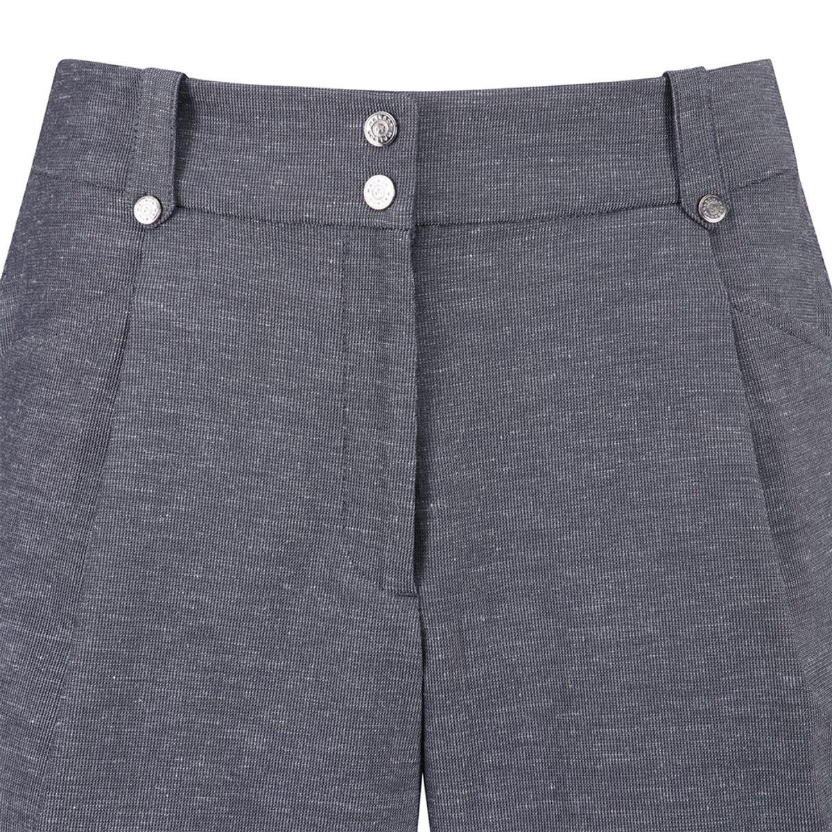 말본 골프(MALBON GOLF) A라인 린넨 코튼 혼방 하프팬츠 NAVY (WOMAN)