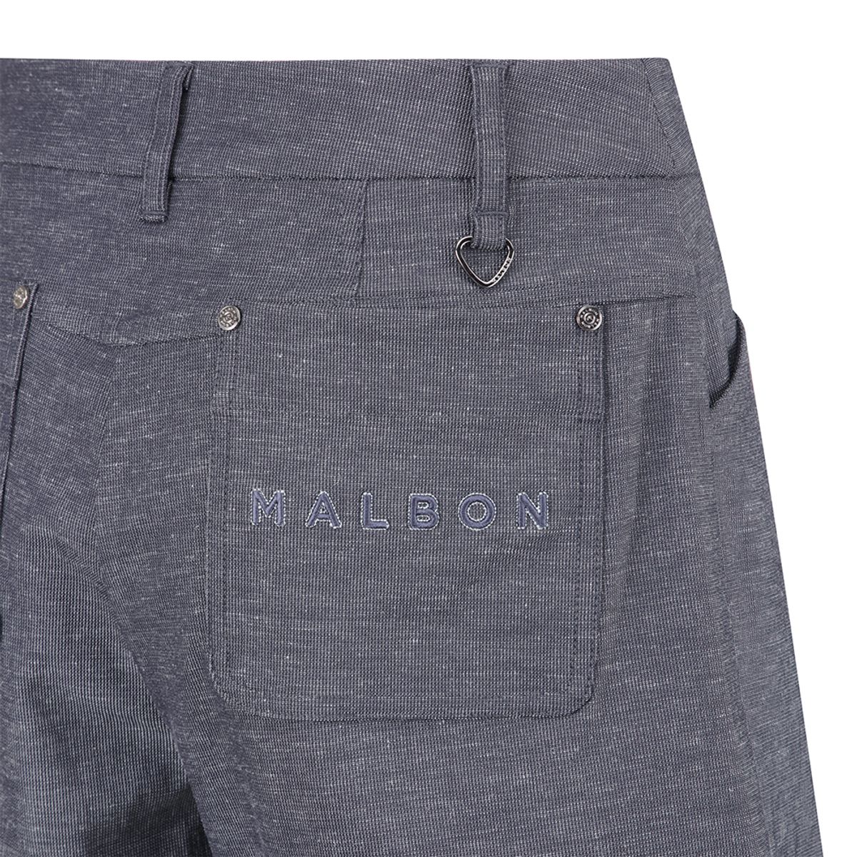 말본 골프(MALBON GOLF) A라인 린넨 코튼 혼방 하프팬츠 NAVY (WOMAN)