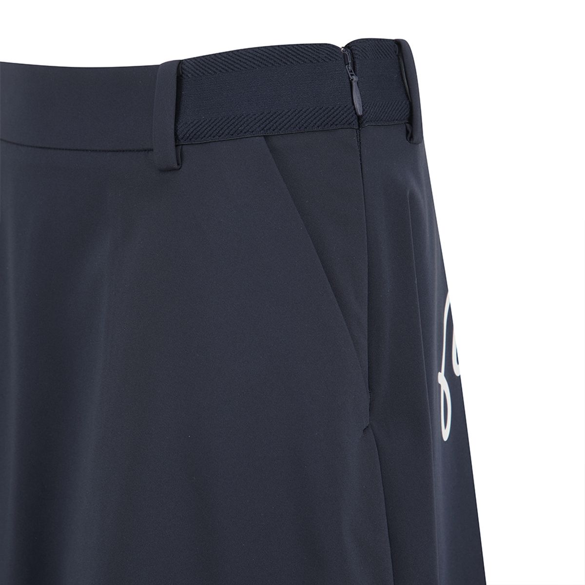말본 골프(MALBON GOLF) 빅 로고 포인트 플레어 스커트 NAVY (WOMAN)