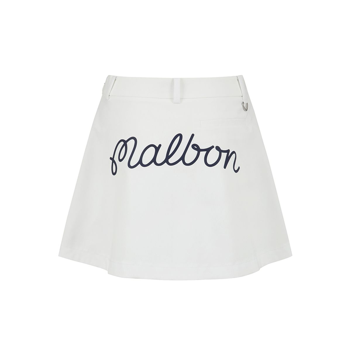 말본 골프(MALBON GOLF) 빅 로고 포인트 플레어 스커트 WHITE (WOMAN)