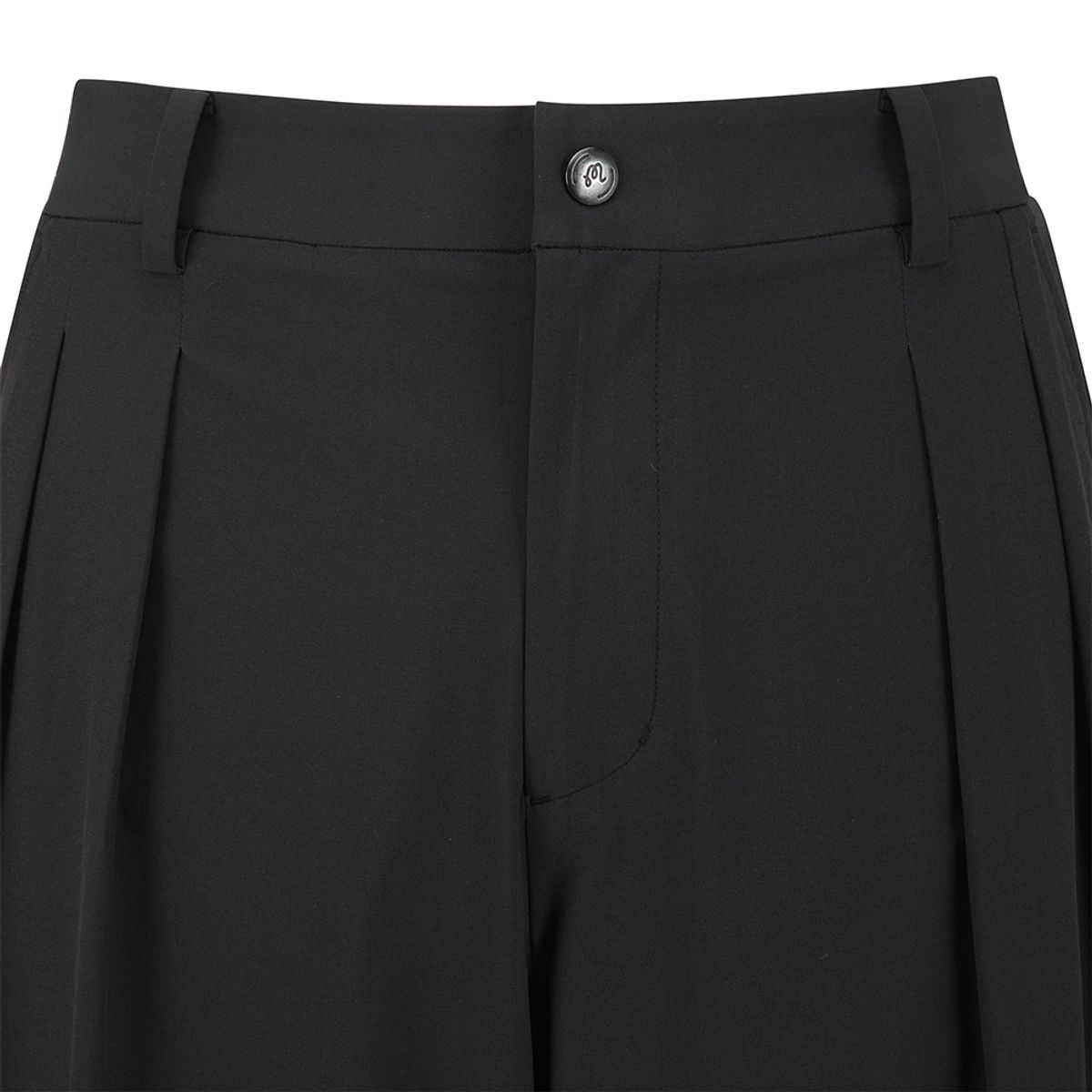 말본 골프(MALBON GOLF) 투턱 세미 와이드 팬츠 BLACK (MAN)