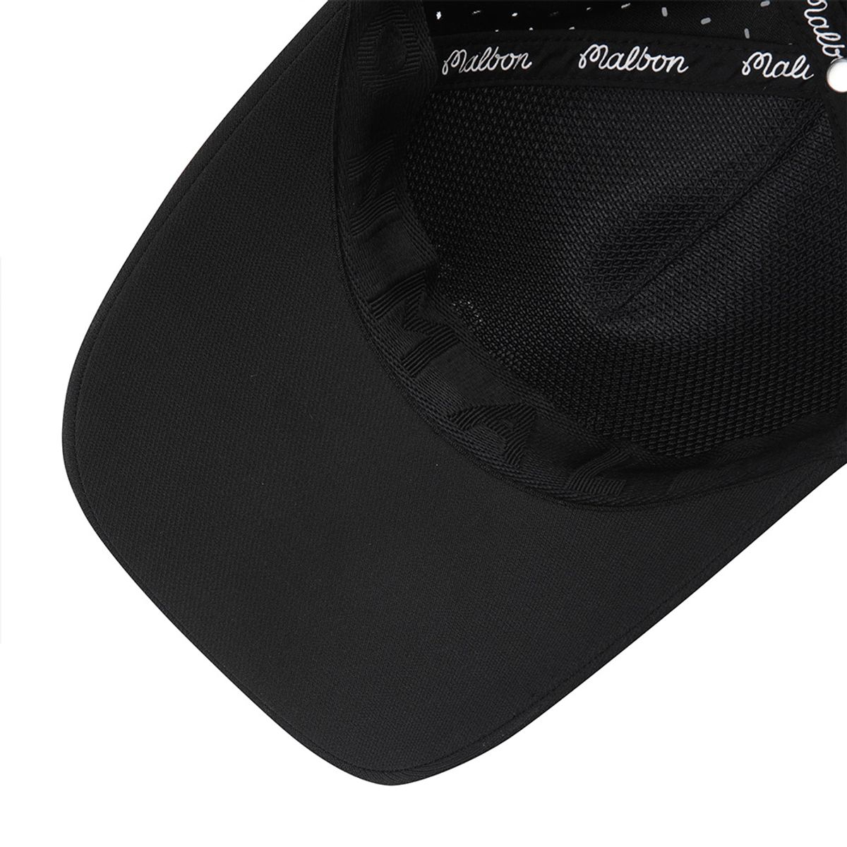 말본 골프(MALBON GOLF) 말본 레터링 타공 볼캡 BLACK