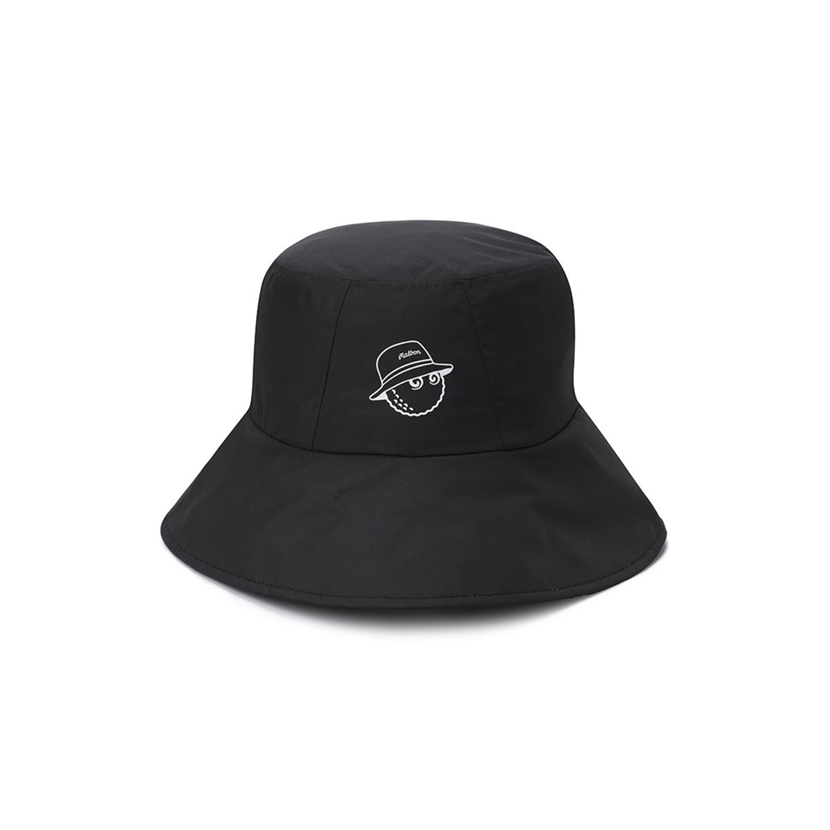말본 골프(MALBON GOLF) 베이직 레터링 방수 버킷햇 BLACK