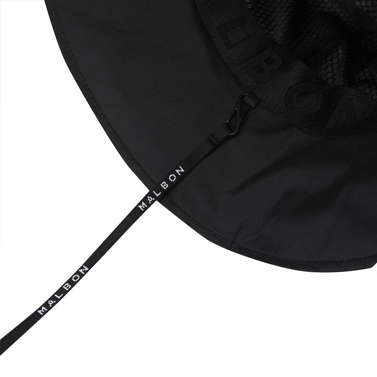말본 골프(MALBON GOLF) 베이직 레터링 방수 버킷햇 BLACK
