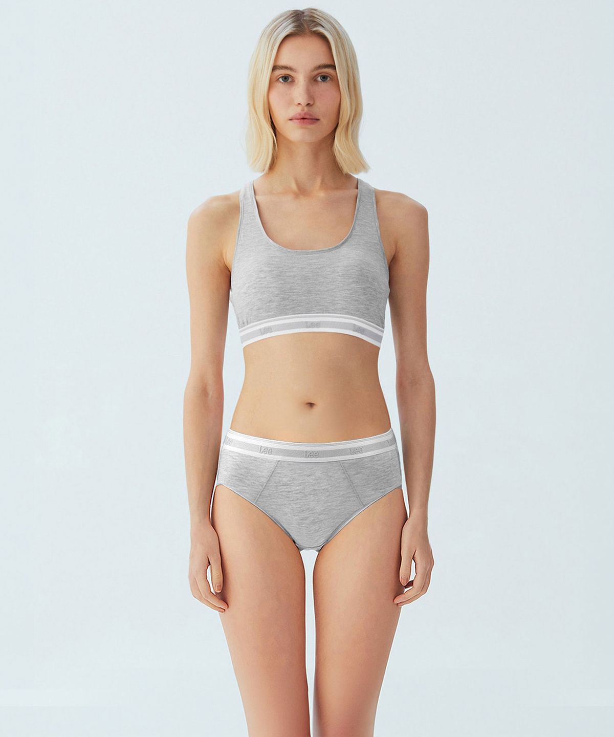 리 바디웨어(LEE BODYWEAR) [3PACK]에센셜 소프트 터치 브라탑&브리프 세트_3Colors