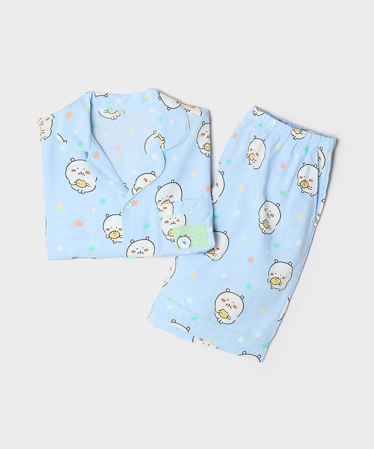 스파오(SPAO) [담곰이] 엄청 시원하담곰 반팔 파자마(LIGHT BLUE)_SPPPG25U04
