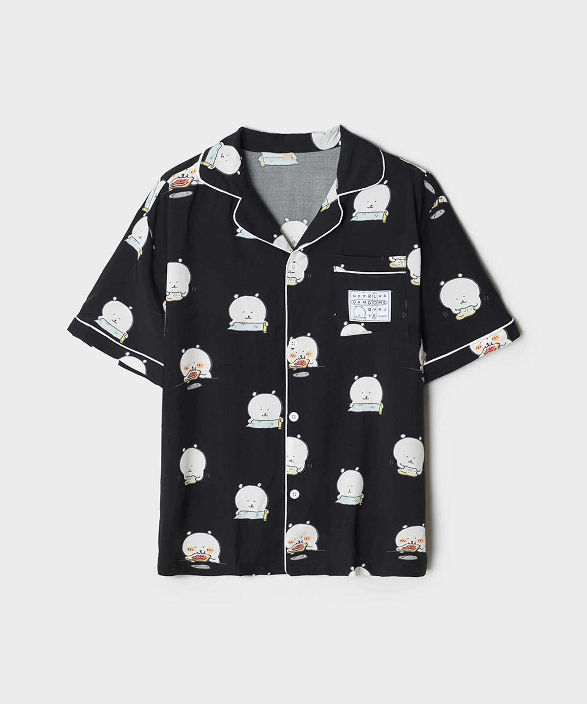 스파오(SPAO) [담곰이] 엄청 시원하담곰 반팔 파자마(BLACK)_SPPPG25U04