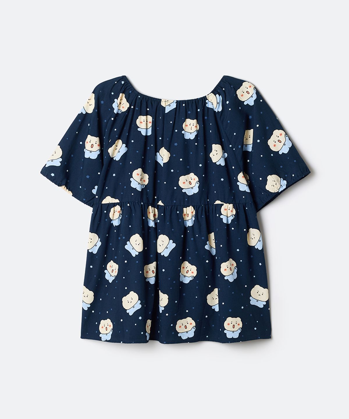 스파오(SPAO) [망그러진곰] 셔링 파자마(NAVY)_SPPPG23U08