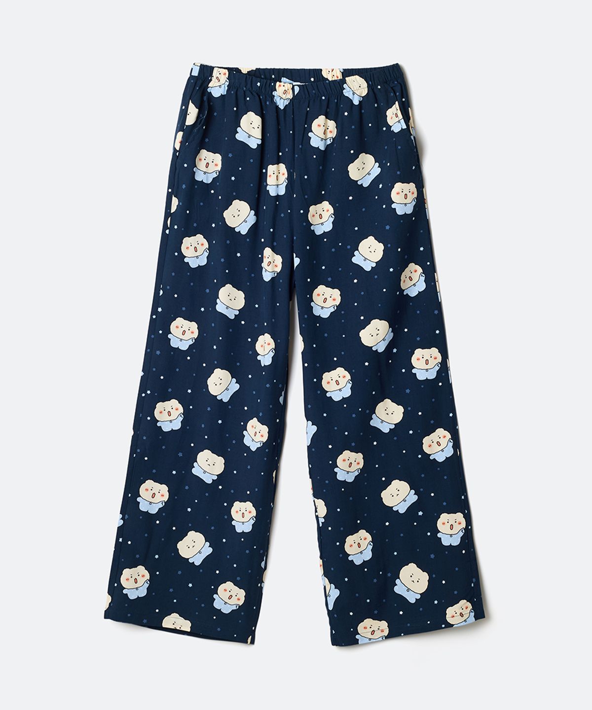 스파오(SPAO) [망그러진곰] 셔링 파자마(NAVY)_SPPPG23U08