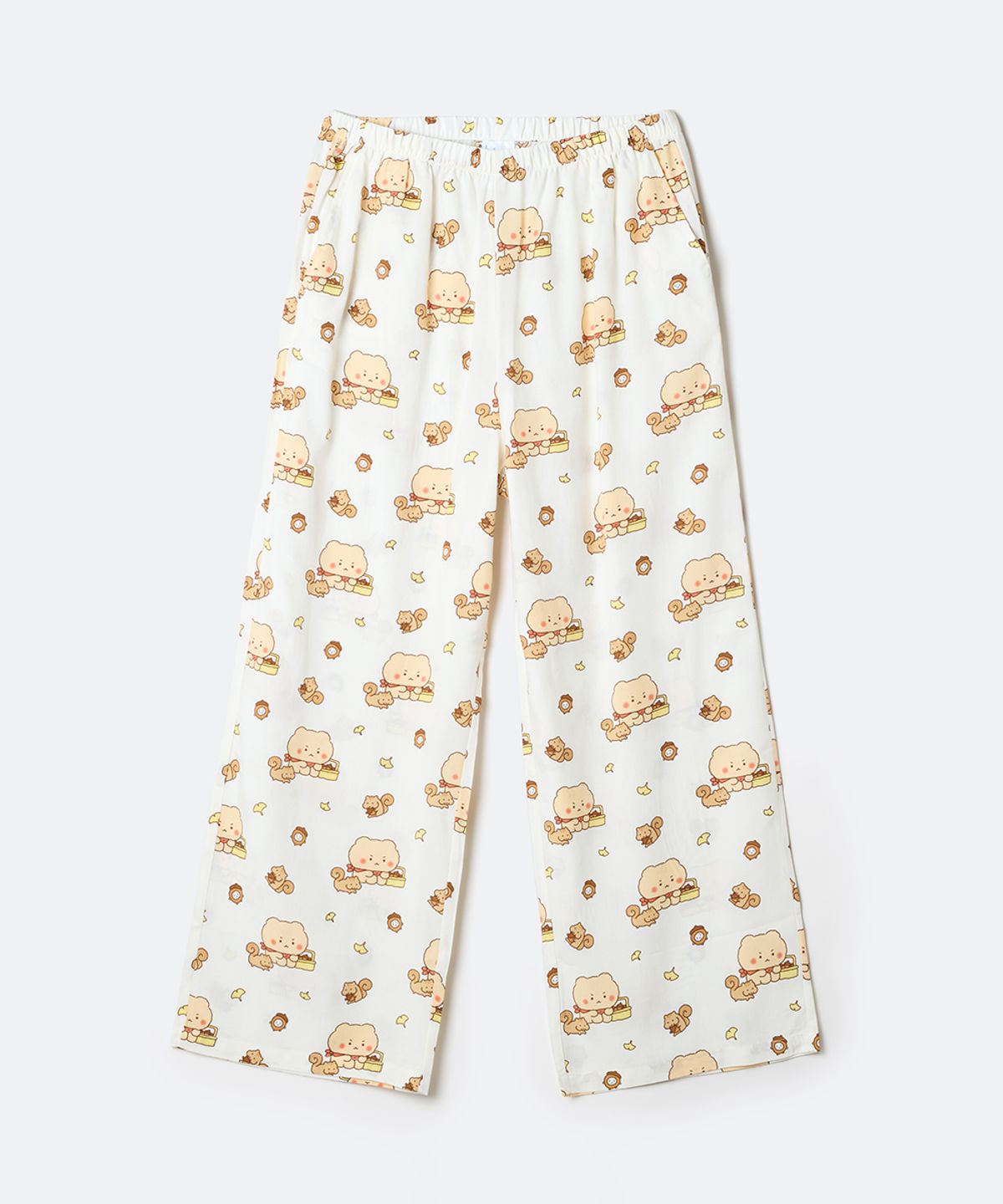 스파오(SPAO) [망그러진곰] 셔링 파자마(IVORY)_SPPPG23U08