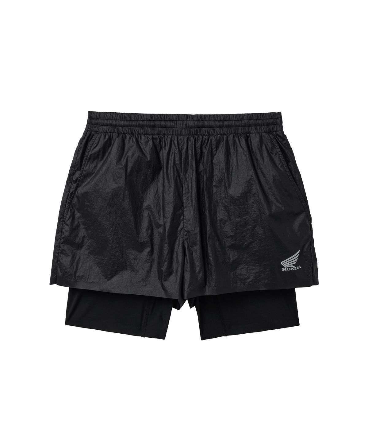 핍스 모터사이클(PHYPS MOTORCYCLE) Speed Run Layered Shorts Black