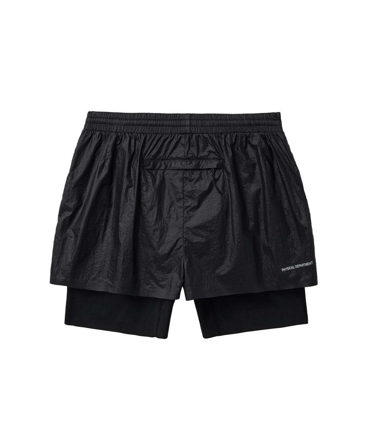 핍스 모터사이클(PHYPS MOTORCYCLE) Speed Run Layered Shorts Black